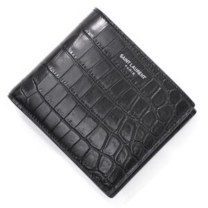 Saint Laurent Bi fold Wallet Coin Black East West